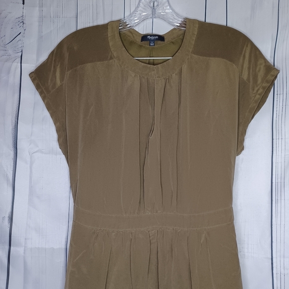 Madewell silk short sleeve dress - Picture 2 of 16